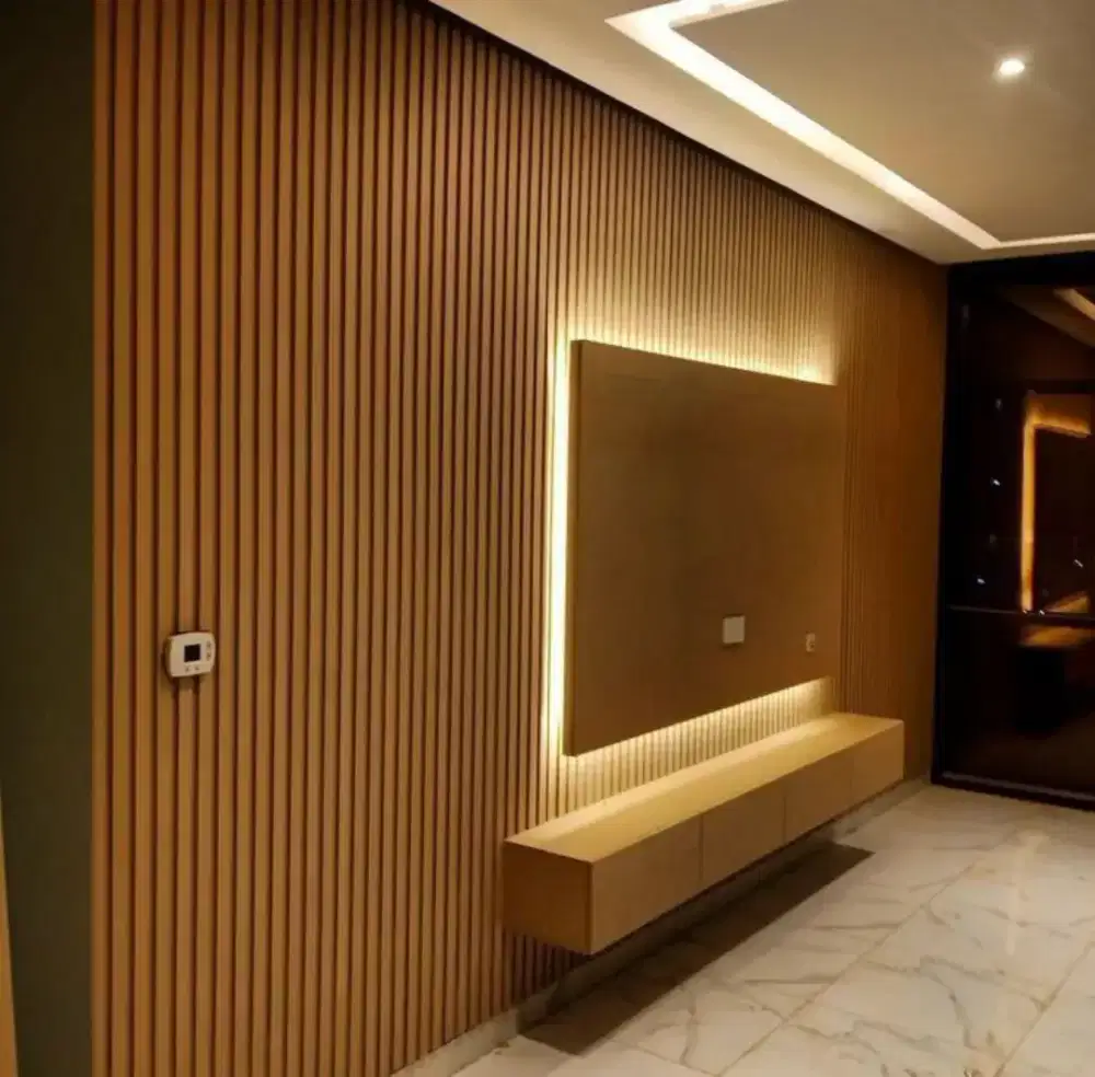 Backdrop tv , Lemari pakaian , Kitchen set , Partisi