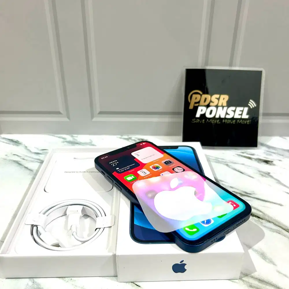 IPHONE 12 BLUE 64GB FULLSET EX RESMI IBOX