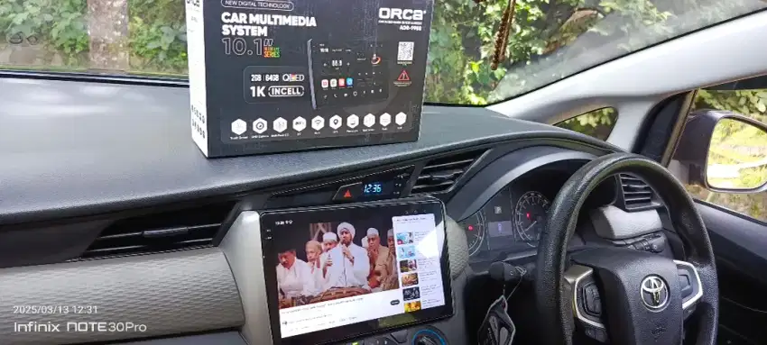 Pemasangan head unit android orca 10 inc di Innova reborn