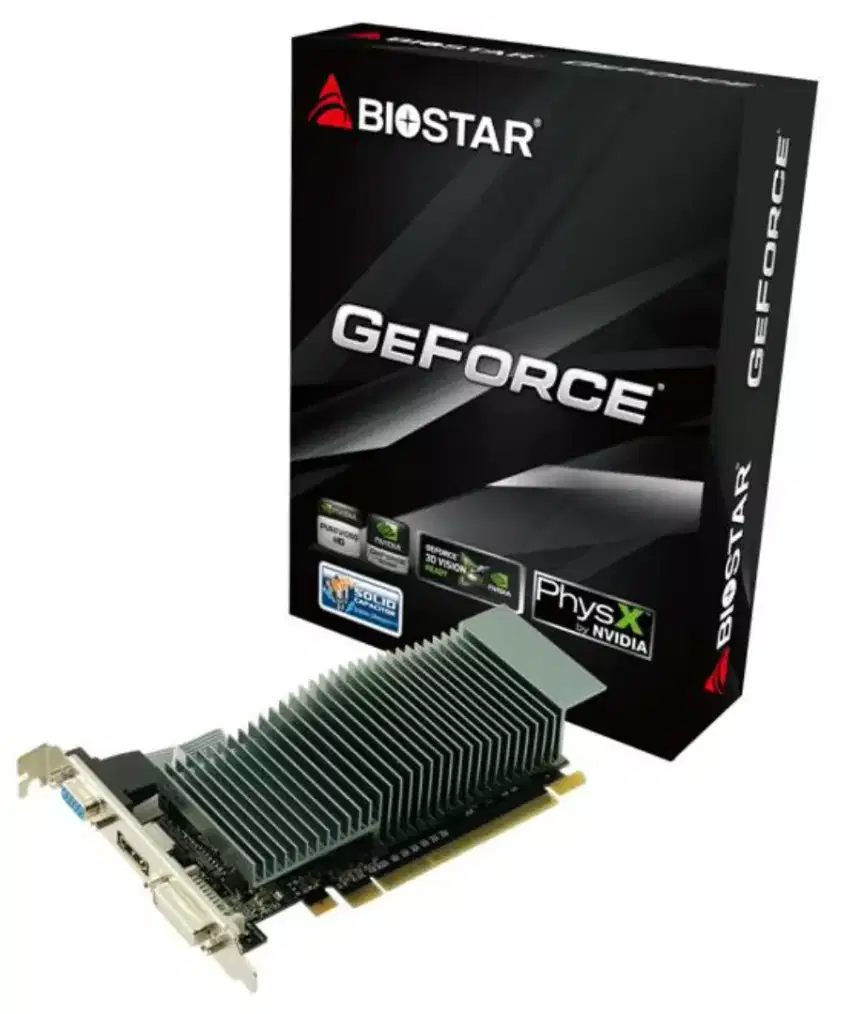 VGA BIOSTAR GEFORCE G210
- KARTU GRAFIS NVIDIA GEFORCE
MEMORI DDR3/1GB