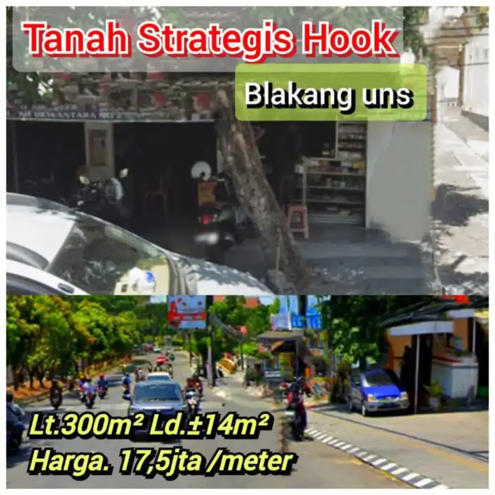 Tanah dan Bangunan ruko Lokasi blakang uns Jebres Surakarta j