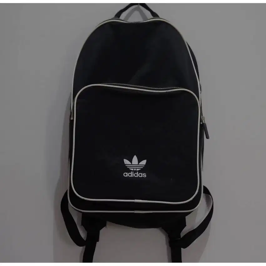 Tas bag Backpack Adidas Original 3 banded black masih bagus