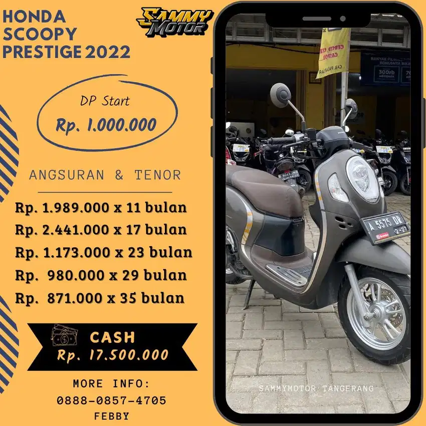 SCOOPY PRESTIGE 2022 DP 1jt