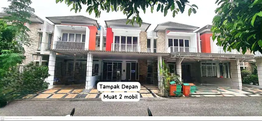 DIJUAL CEPAT  RUMAH 2 1/2 LT  SEMI FURNISH  CLUSTER PALM SUMMARECON