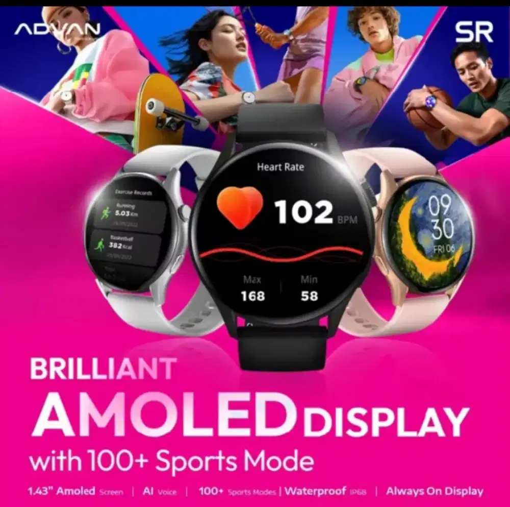Smartwatch Advan SR Full Black