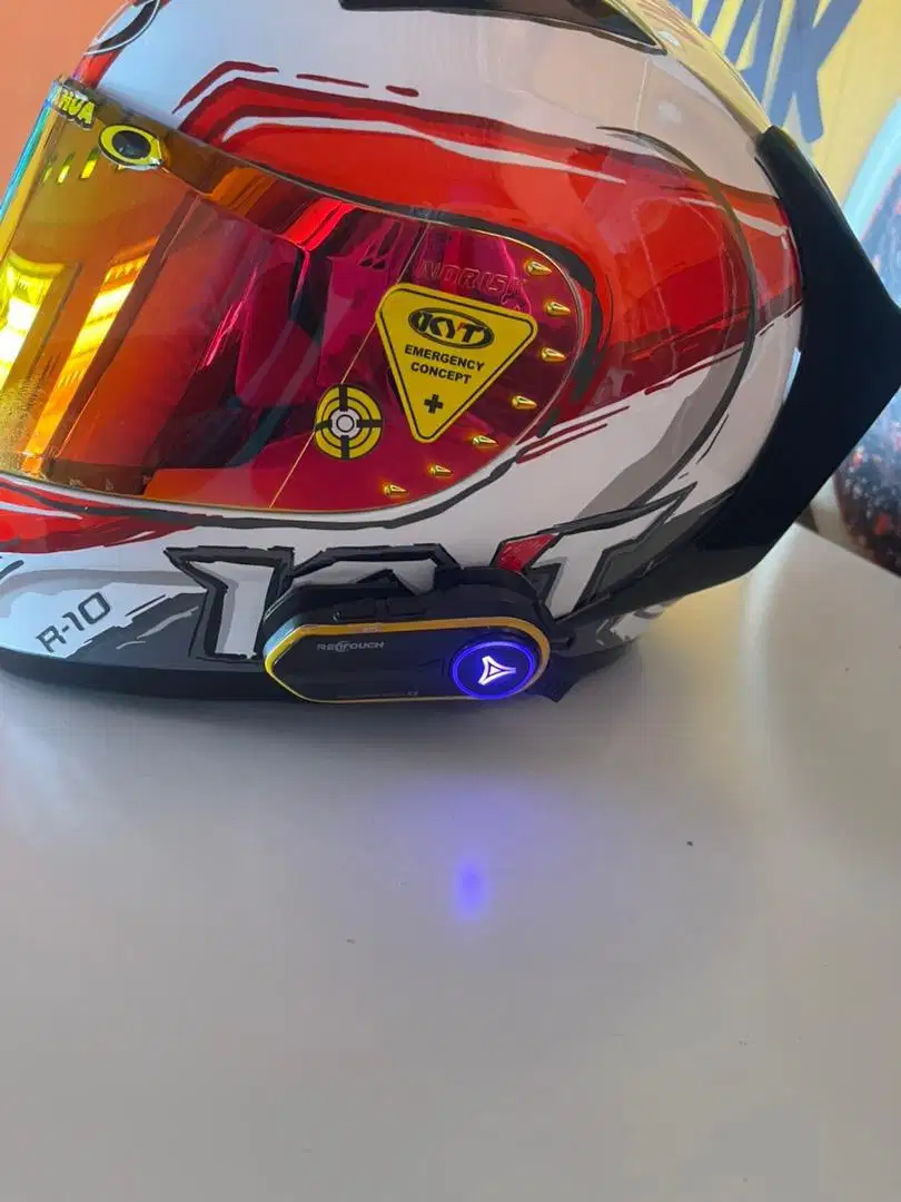 Jual helm KYT R10 Include Intecom