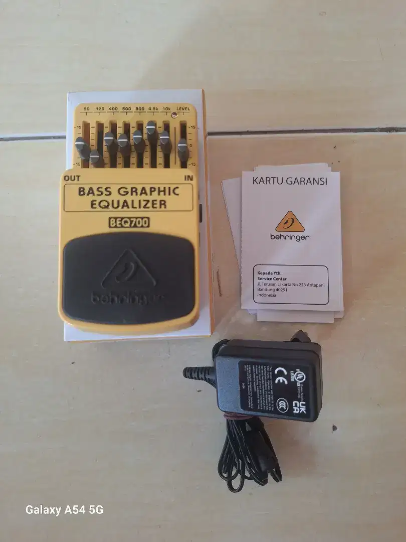 Efek behringer beq700 & adaptor nux