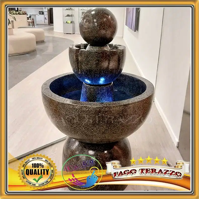 Air Mancur Terazzo Unik Handmade Batu Minimalis