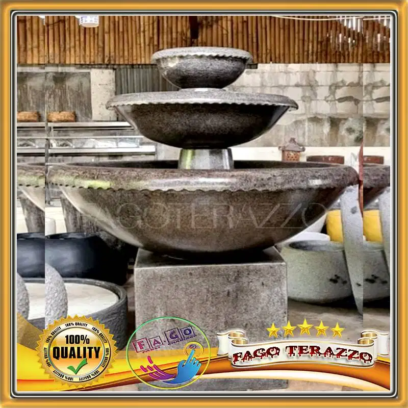 Air Mancur Terazzo Mewah Big Size Batu terazzo Finishing Glosy