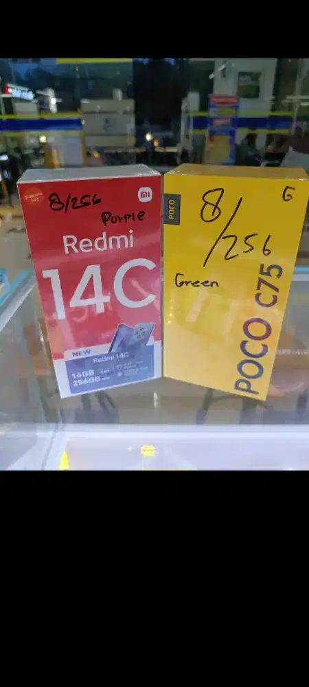 Xiaomi redmi 14c danjg poco C75 ram 8gb 256gb resmi