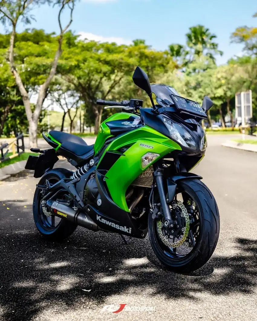 Kawasaki Ninja 650 ER6 F Nik 2012 Knalpot Akrapovic KM 9.000an