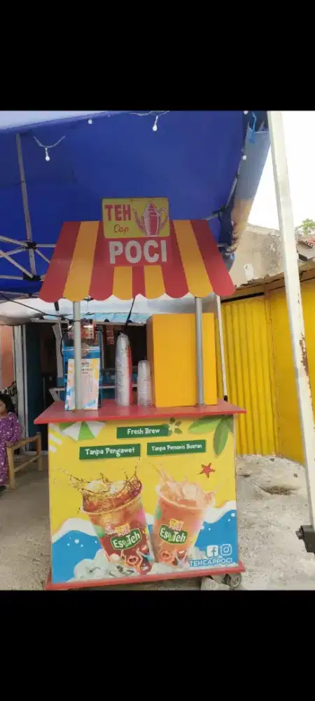 Paket usaha es teh poci siap jualan