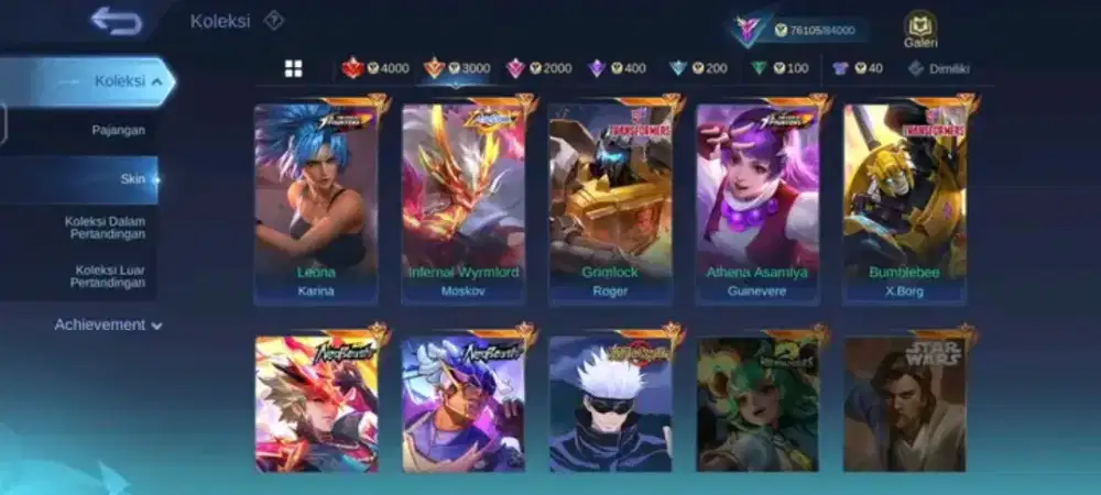 JUAL AKUN MOBILE LEGEND AMAN DAN AMANAH