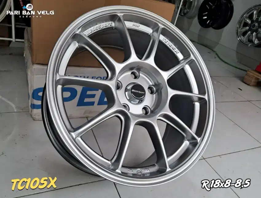 Velg Wedssport TC105X Ring 18 lebar 8 - 8,5 
pcd. 5x114,3 HYPERBLACK