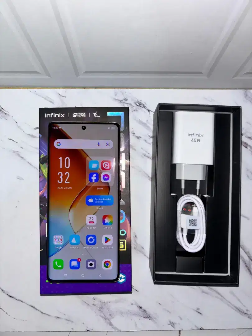 Infinix note 40 pro plus 5G second fullset PLUS WIRELESS