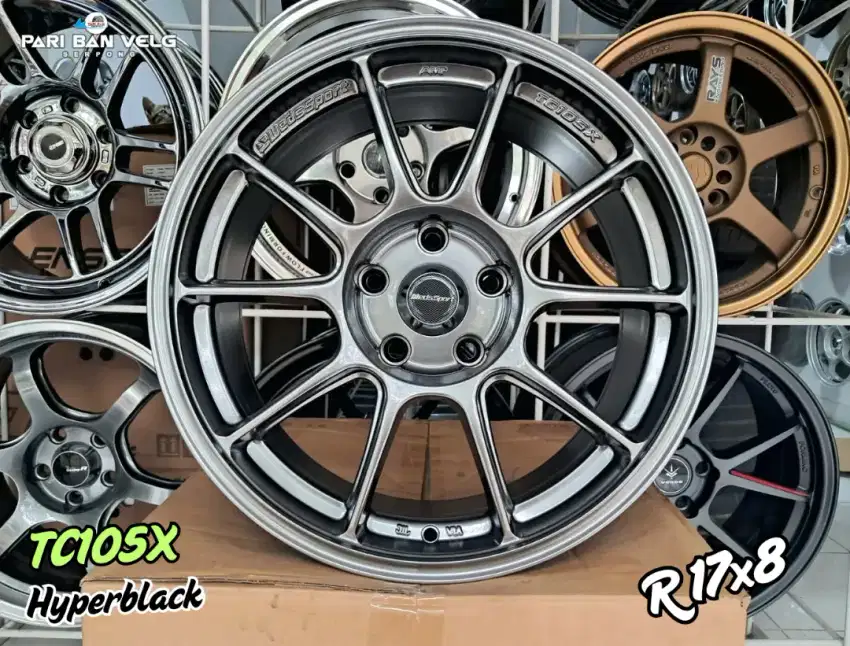 Velg Wedssport TC105X Ring 17 lebar 8
PCD. 5X114.3 ET. 38 Hyperblack
