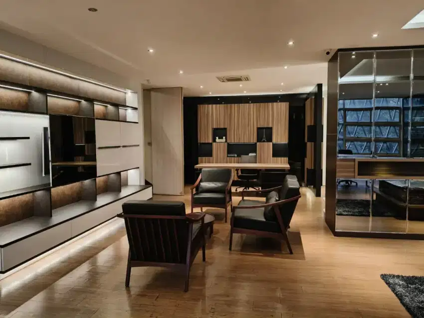 Sewa kontrak bangunan kantor 3Lt furnish sayap Asia Afrika Bandung