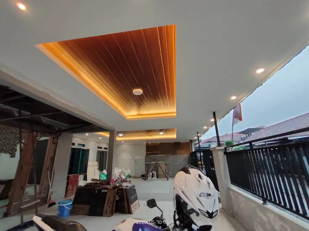 Mendekorasi ruangan rumah dengan gypsum murah dan efisien