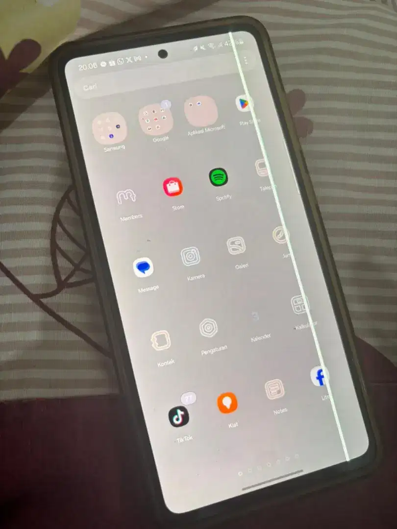 samsung A52s second kondisi light saber