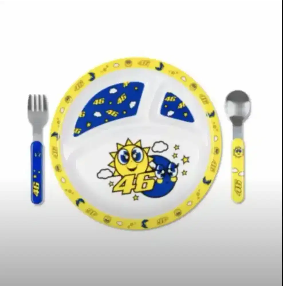 Alat makan motogp vr46 1 set gambar bulan