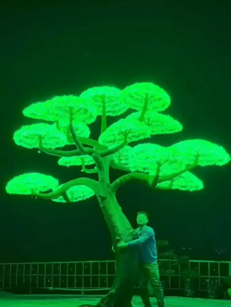 Lampu pohon led outdoor motif jamur