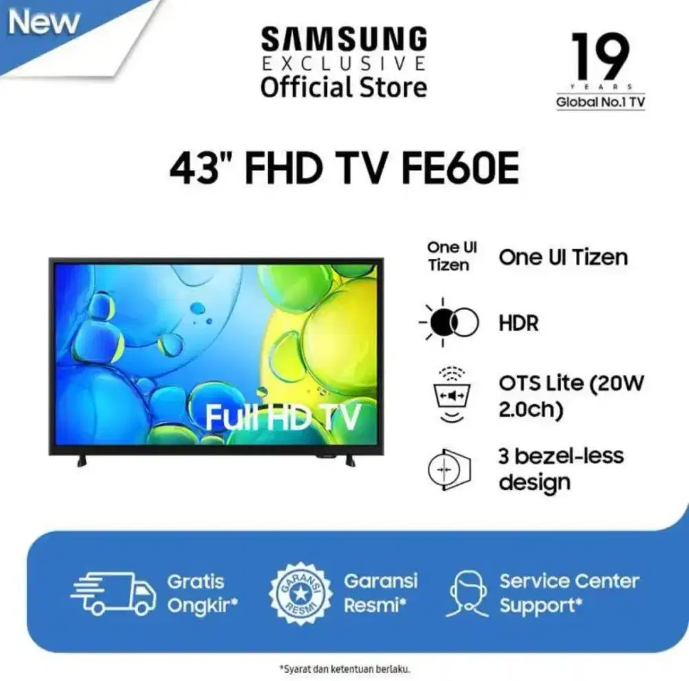 NEW! Samsung 43 inch Full HD Smart LED TV F6000
