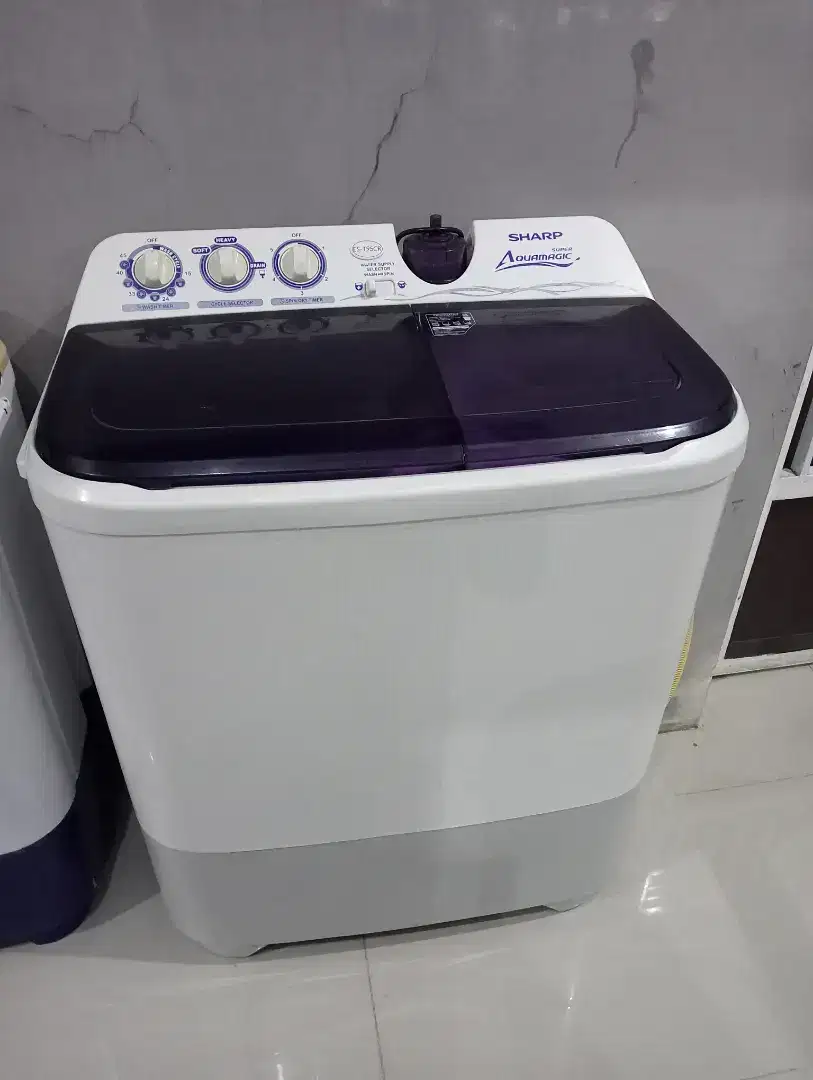 MESIN CUCI 2 TABUNG BESAR MERK SHARP 9KG