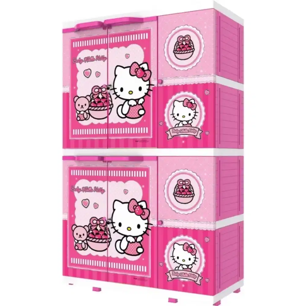 lemari plastik hello kitty merk naiba