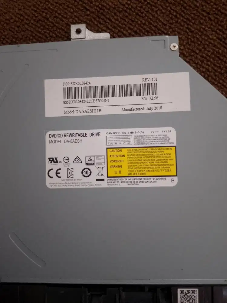 [JUAL CEPAT] DVD RW INTERNAL BEKAS TRAY SLOT IN SATA DA8AESH TERMURAH