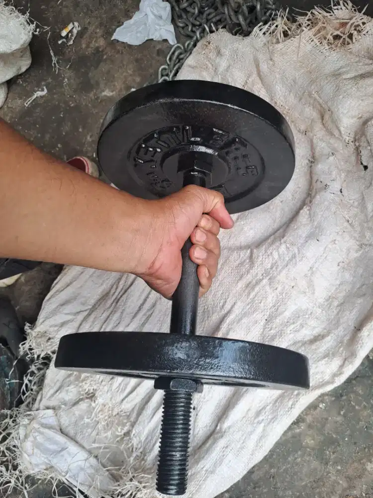 barbell set besi beban 2,5kg 5kg, 10kg hemat awet berkwalitas/dumbell
