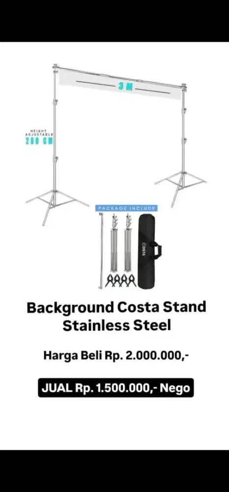 Background Costa Stand Stainless Steel