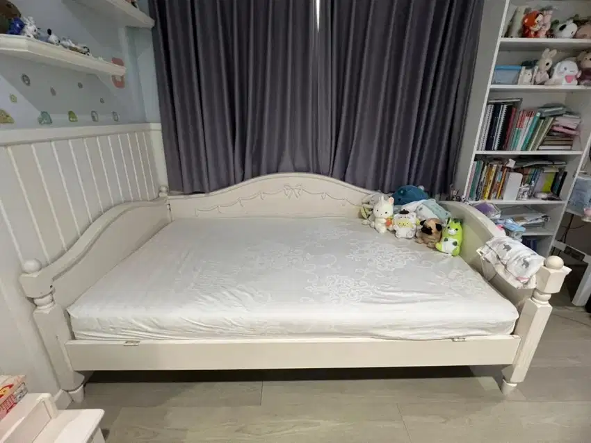 Ranjang toddler finishing duco 120x200 kayu solid