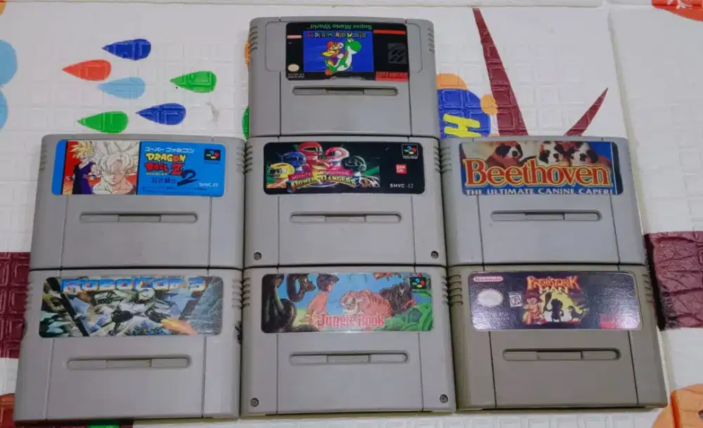 7pc kaset super Nintendo