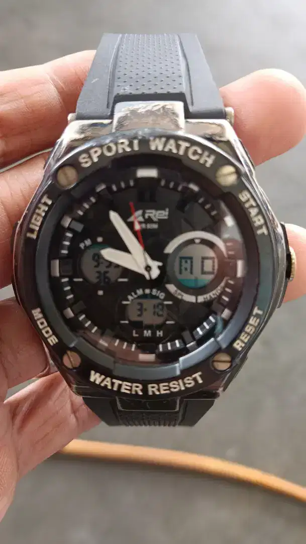 Jam tangan A Rei double dobel analog digital