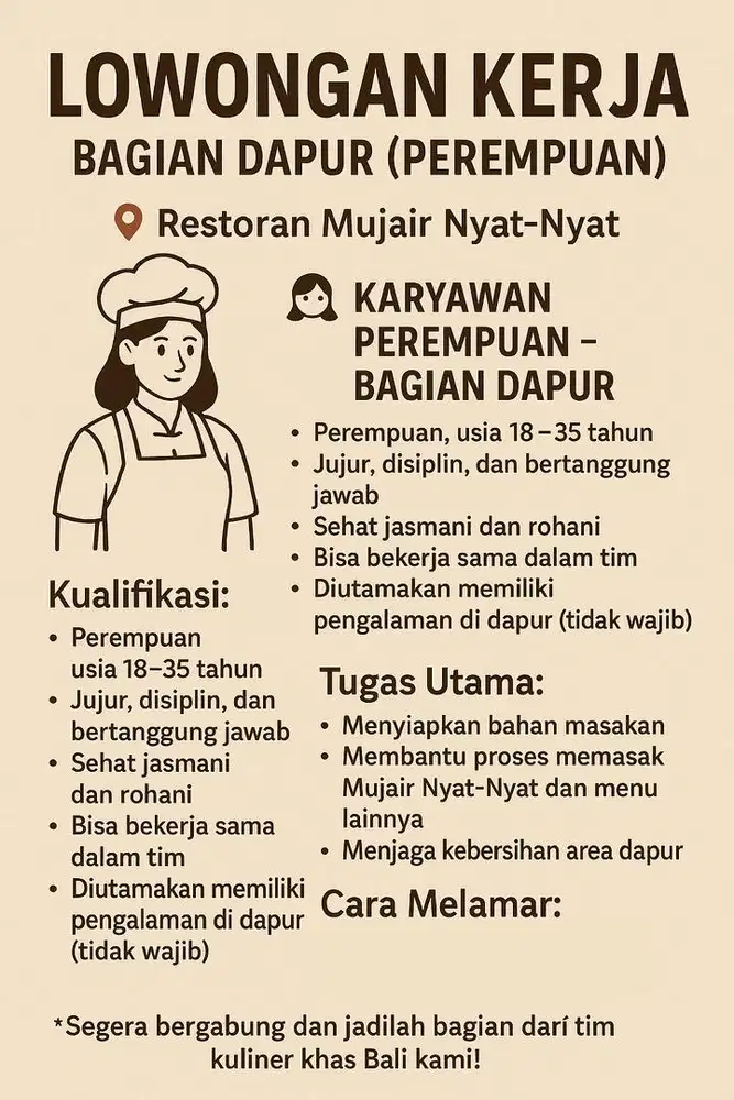 Lowongan kerja di jimbaran
