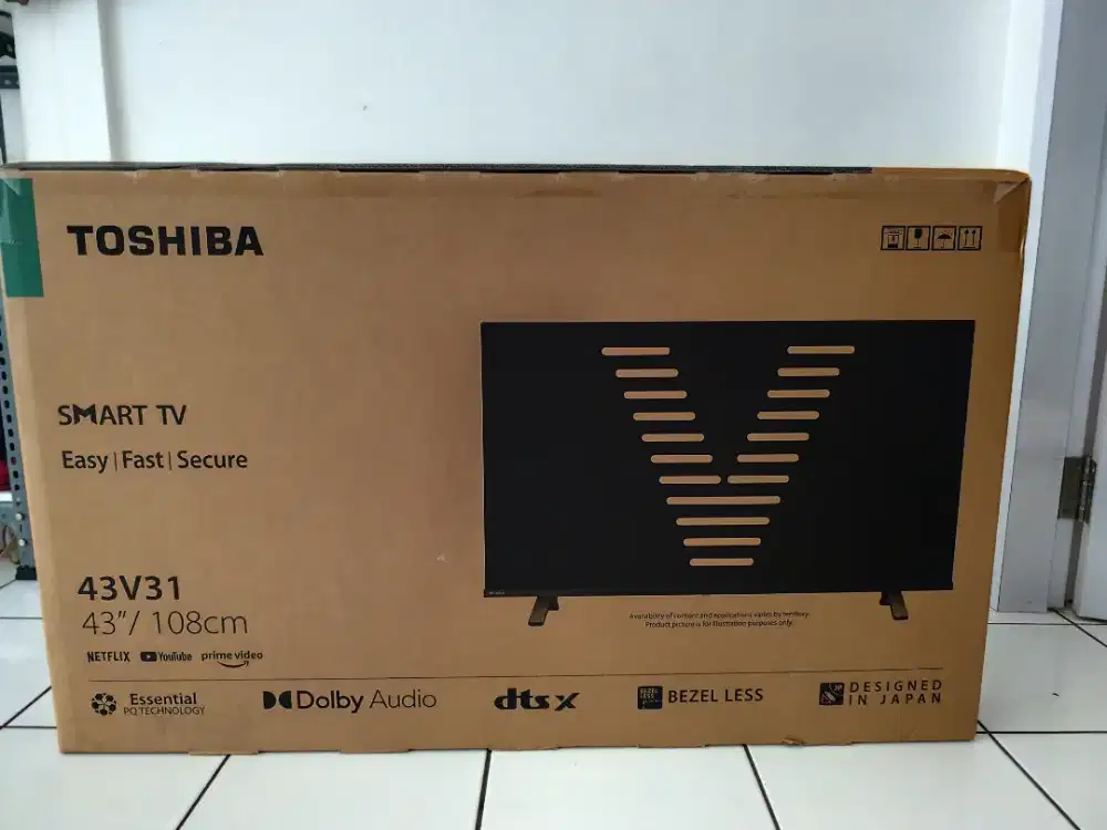 New Smart Tv Toshiba 43, barang segel & garansi resmi Indo.