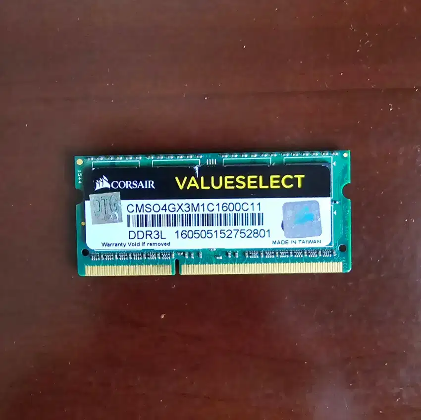 RAM Laptop Notebook Corsair 4 Gb DDR3L 1600 Second Normal