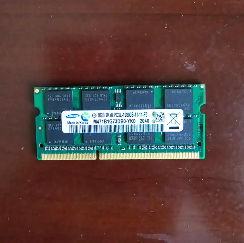 RAM Laptop Notebook Samsung 8GB DDR3L 1600 Second Normal