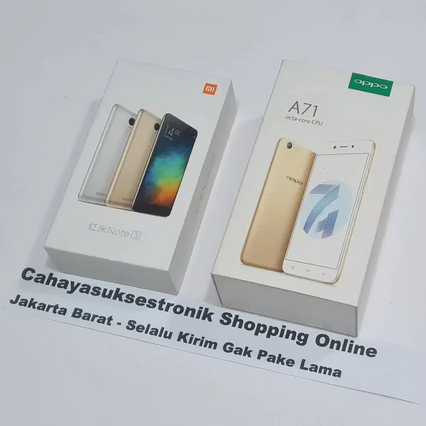 Dus Kotak Box  HP Xiaomi Redmi Note 3 Oppo A71 4G LTE Second Bagus