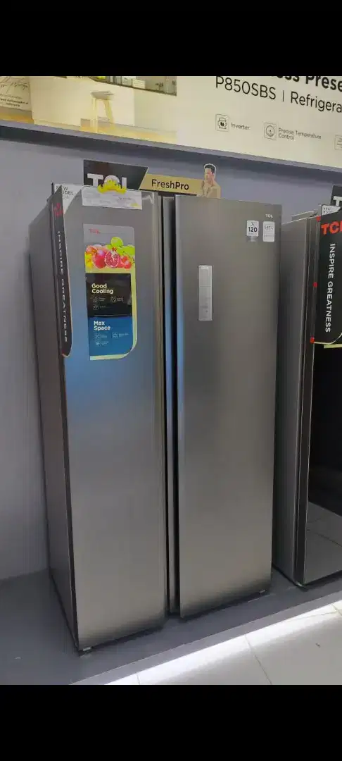 Kulkas tcl side by side