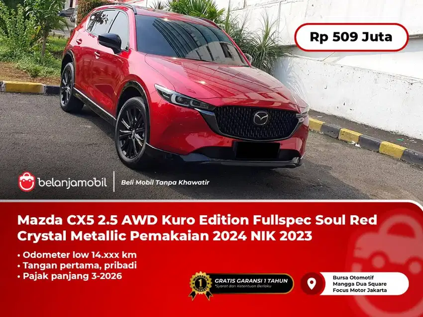 [ LOW KM ] Mazda CX5 CX 5 2.5 AWD Kuro Edition Fullspec Red 2023/2024