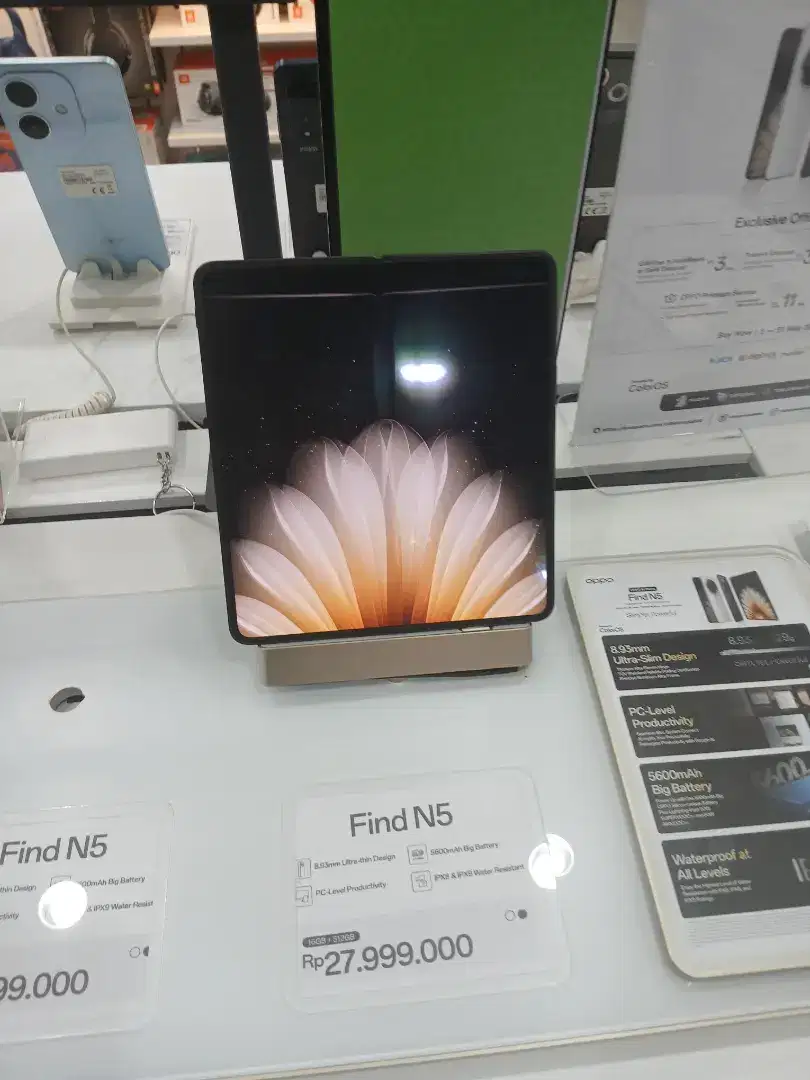 Cicilan Tanpa Kartu Kredit,Bunga mulai 0% OPPO FIND N5 16/512 GB
