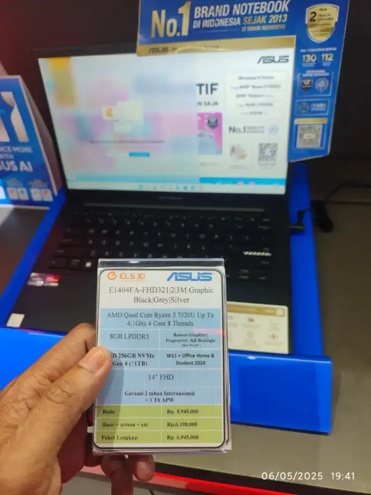 Kredit Laptop || Asus Quad Core Ryzen 3 Free DP