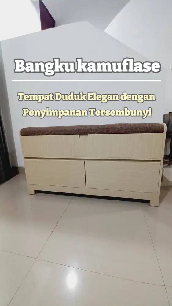 BOX PENYIMPANAN/SOFA DENGAN LACI PENYIMPANAN MINIMALIS