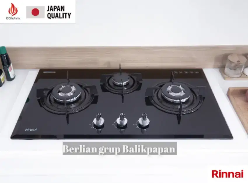COD (RINNAI KOMPOR TANAM RB-773RO (G) TIGA TUNGKU