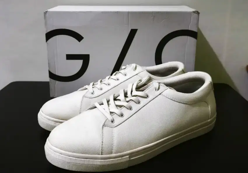 GIO CARDIN Sneakers Pria LAH-01 Canvas Triple White