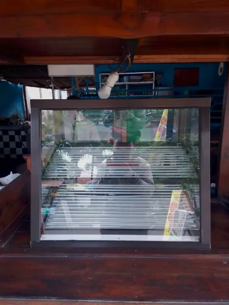 Etalase ayam goreng 2 rak free antar