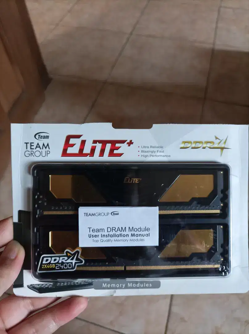 Dijual RAM Team Elit Plus 8Gb (2x4) ddr4 2400