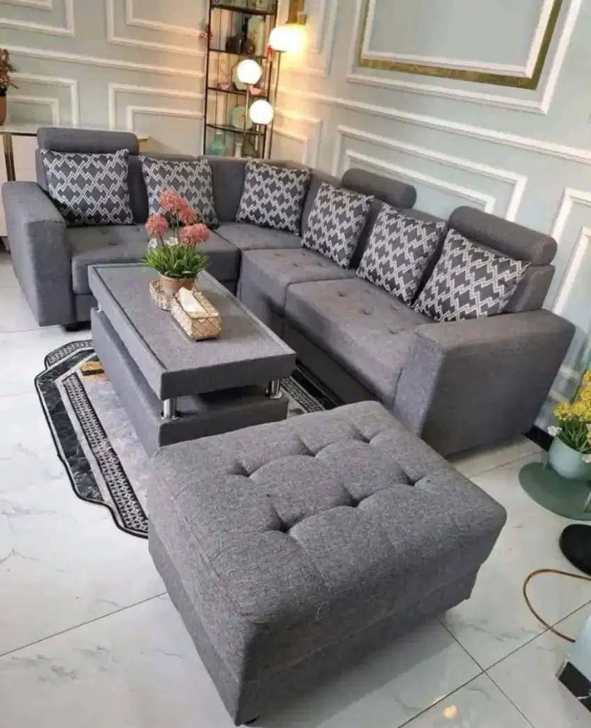 Sofa sudut + puk murah