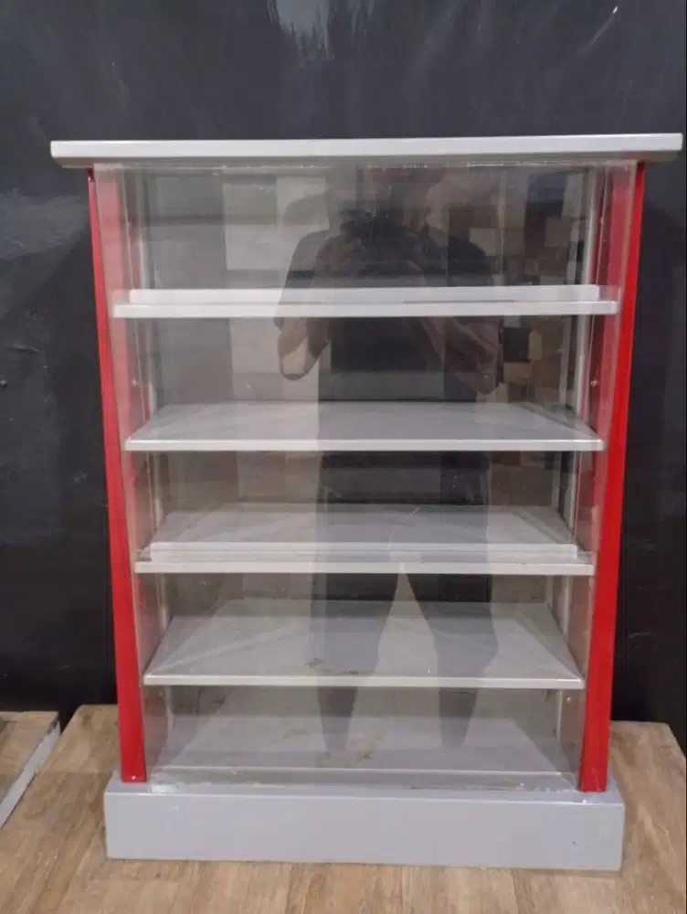 Di jual Rak kabinet roko voucher lima susun full mika dan besi